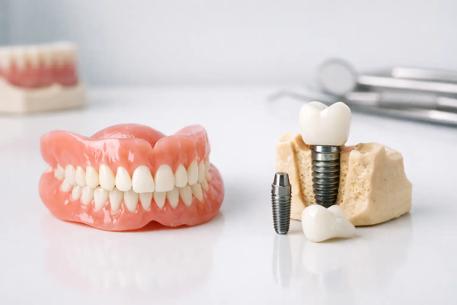 Dentures or Implants for Missing Teeth?